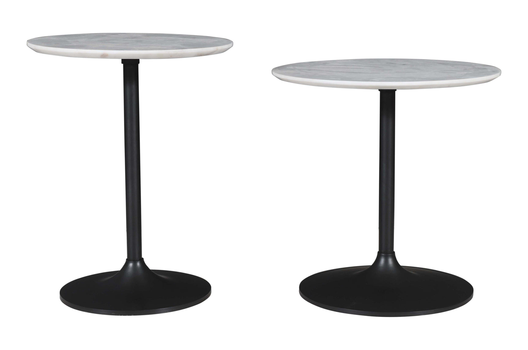 Camille Gunmetal Nesting Table (Set of 2) - Ornate Home