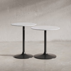 Camille Gunmetal Nesting Table (Set of 2) - Ornate Home