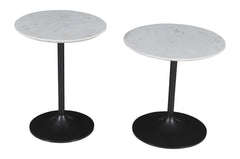 Camille Gunmetal Nesting Table (Set of 2) - Ornate Home