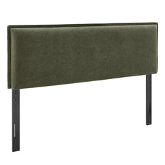 Camille Sage Upholstered Linen Blend Full Size Headboard - Ornate Home