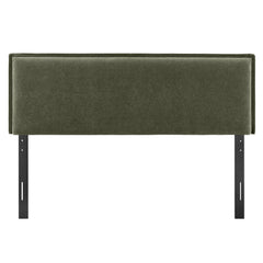 Camille Sage Upholstered Linen Blend Full Size Headboard - Ornate Home