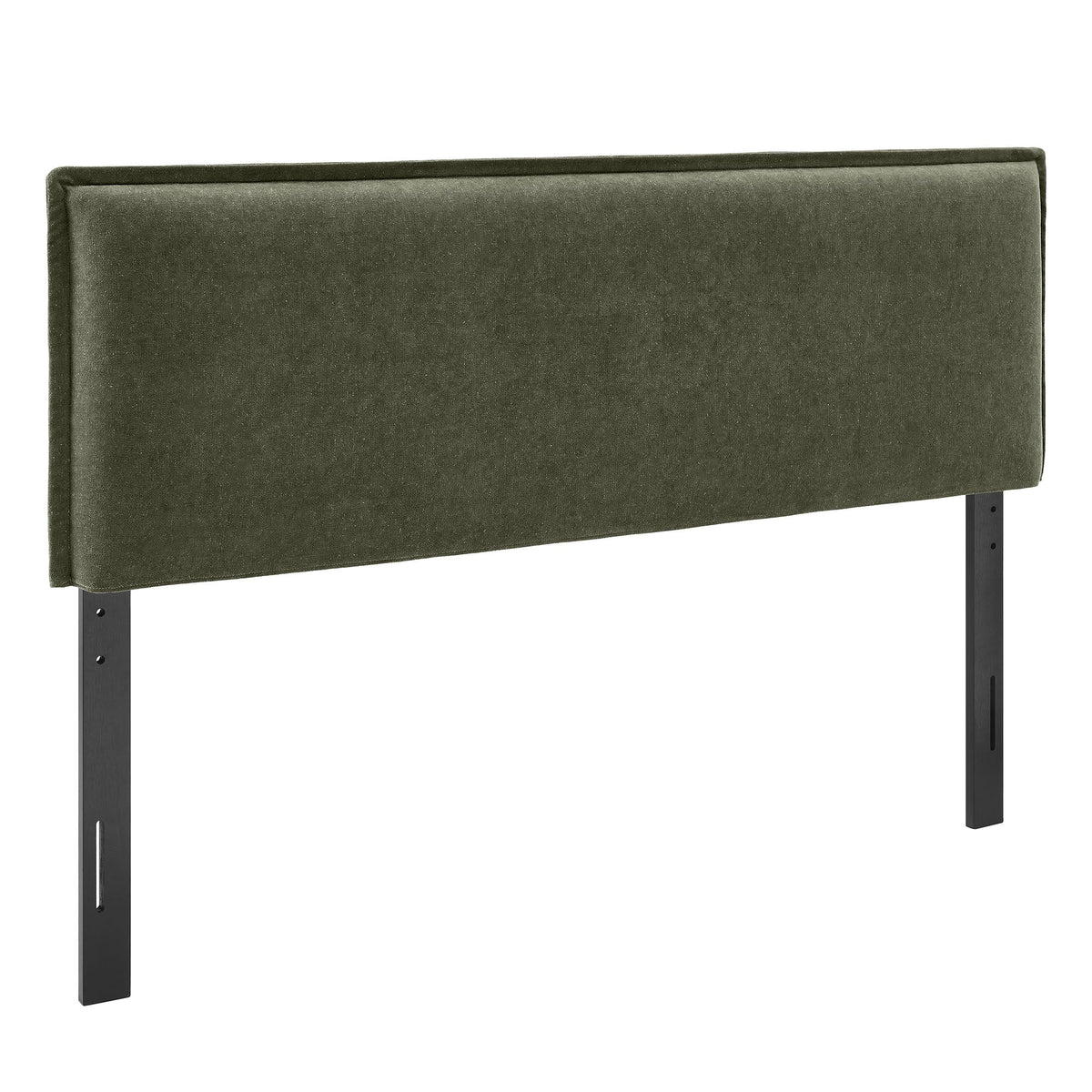 Camille Sage Upholstered Linen Blend Queen Size Headboard - Ornate Home