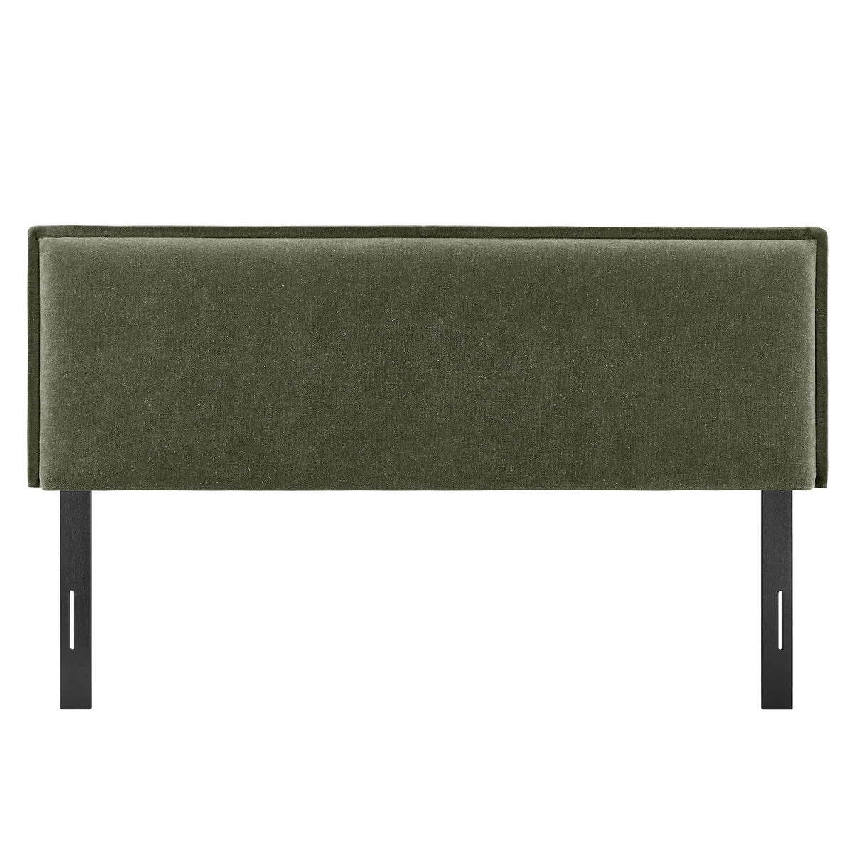 Camille Sage Upholstered Linen Blend Queen Size Headboard - Ornate Home