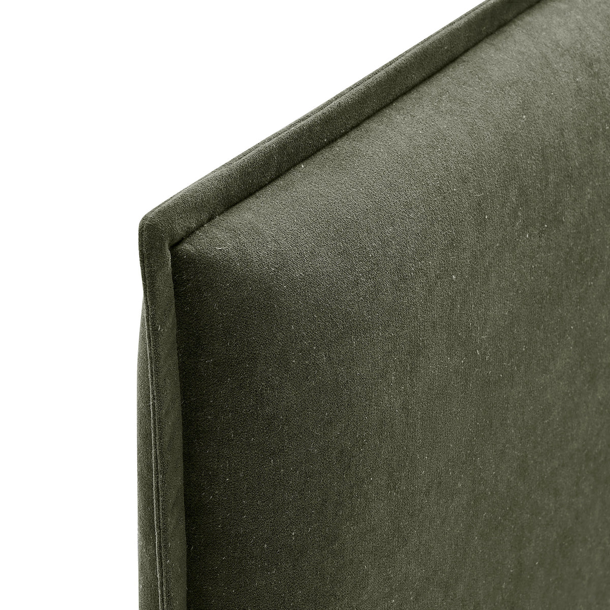 Camille Sage Upholstered Linen Blend Queen Size Headboard - Ornate Home