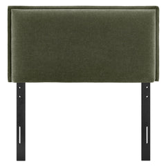 Camille Sage Upholstered Linen Blend Twin Size Headboard - Ornate Home