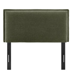 Camille Sage Upholstered Linen Blend Twin Size Headboard - Ornate Home