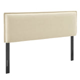 Camille Upholstered Linen Blend King Size Headboard - Ornate Home