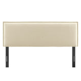 Camille Upholstered Linen Blend King Size Headboard - Ornate Home