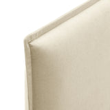 Camille Upholstered Linen Blend King Size Headboard - Ornate Home