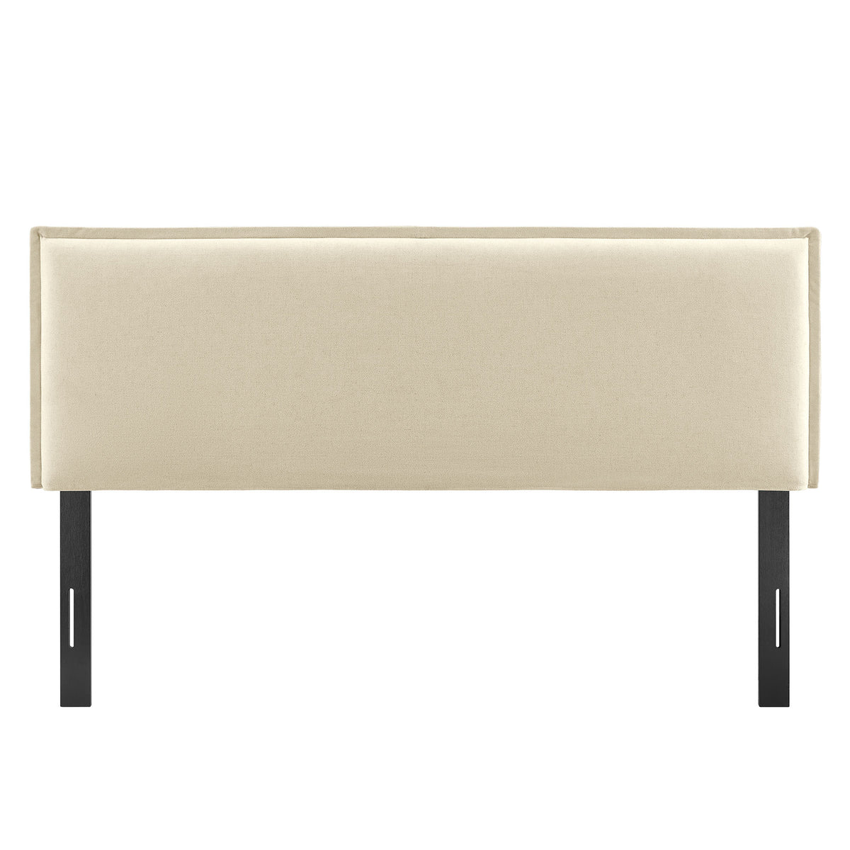 Camille Upholstered Linen Blend Queen Size Headboard - Ornate Home