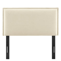 Camille Upholstered Linen Blend Twin Size Headboard - Ornate Home