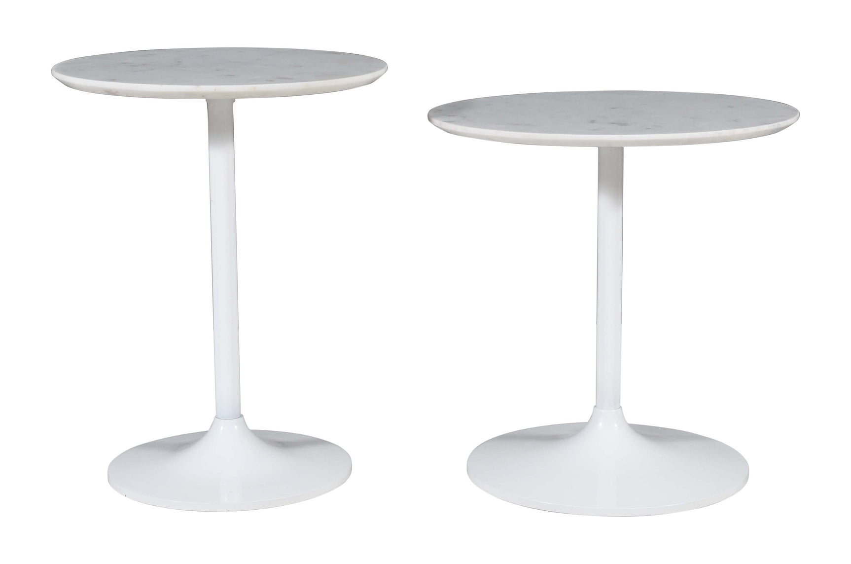 Camille White Nesting Table (Set of 2) - Ornate Home