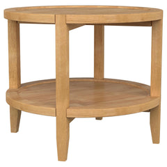Camillo Maple 2-piece Round Coffee and End Table Set - Ornate Home