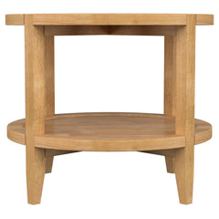 Camillo Maple 2-piece Round Coffee and End Table Set - Ornate Home