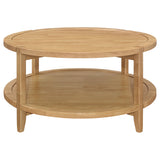 Camillo Maple 3-piece Round Coffee and End Table Set - Ornate Home