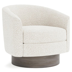 Camino Ivory Swivel Chair Without Pillows - Ornate Home