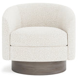 Camino Ivory Swivel Chair Without Pillows - Ornate Home