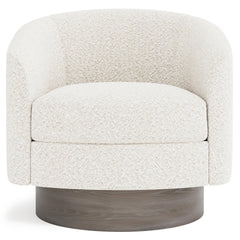 Camino Ivory Swivel Chair Without Pillows - Ornate Home