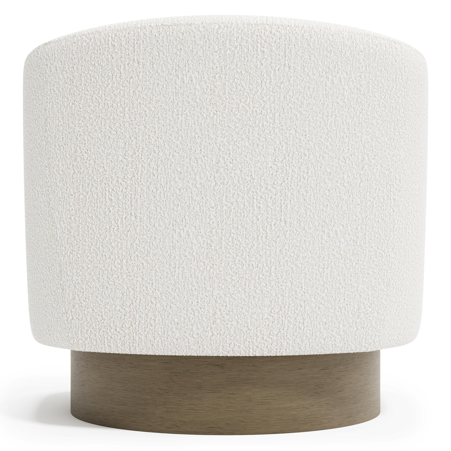 Camino White/Cream/Portobello Fabric Swivel Chair - Ornate Home