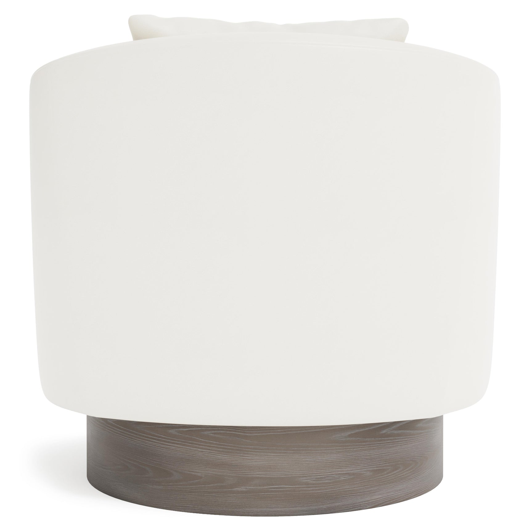 Camino White/Cream/Portobello Leather Swivel Chair - Ornate Home