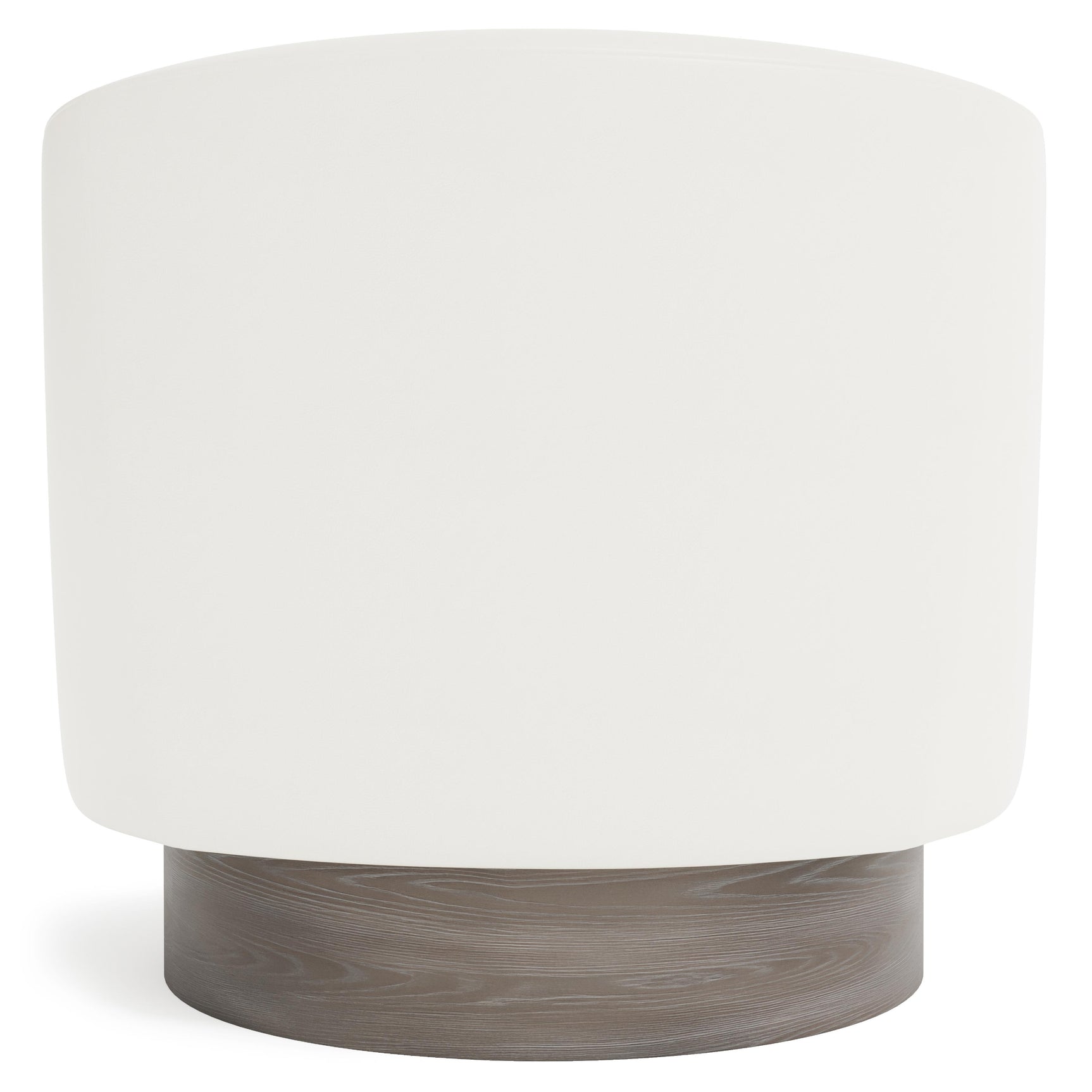 Camino White/Cream/Portobello Leather Swivel Chair - Ornate Home