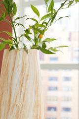 Cammen Tan/White Vase (14.25" H) - Ornate Home