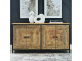 Camney Brown/Black Accent Cabinet - Ornate Home