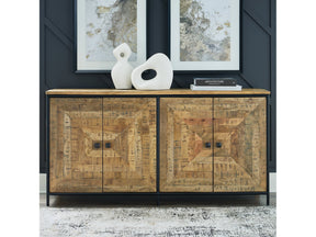 Camney Brown/Black Accent Cabinet - Ornate Home
