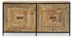Camney Brown/Black Accent Cabinet - Ornate Home
