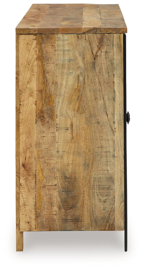 Camney Brown/Black Accent Cabinet - Ornate Home