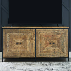 Camney Brown/Black Accent Cabinet - Ornate Home