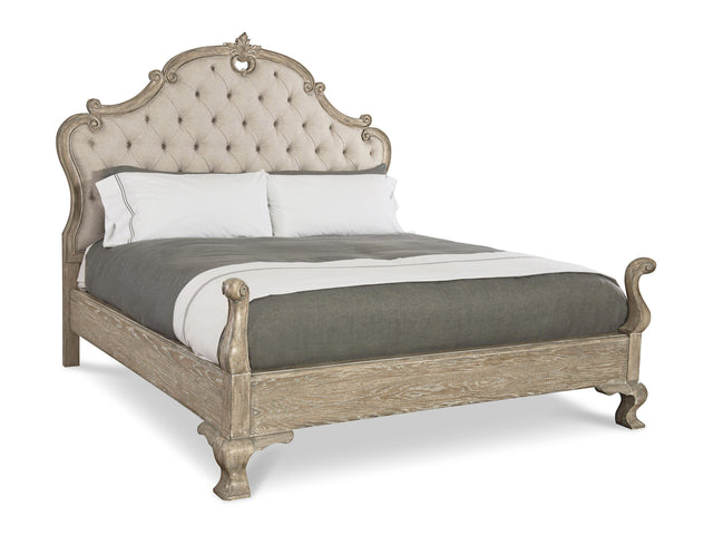 Campania Weathered Sand/Beige Panel King Bed - Ornate Home