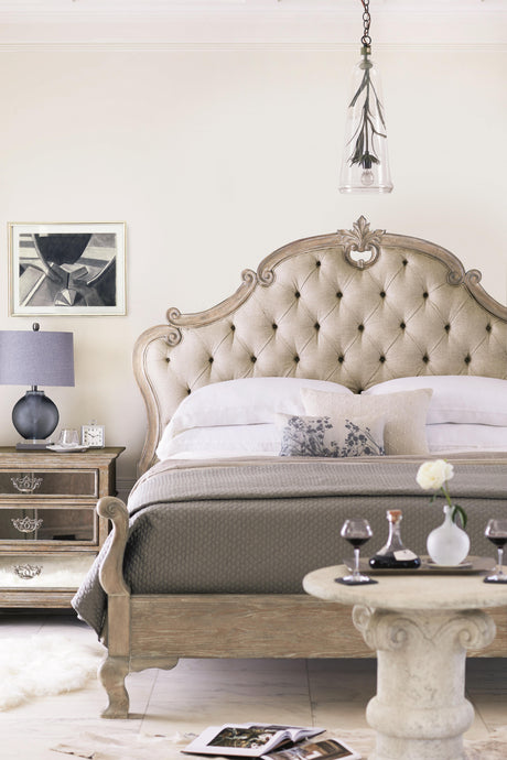 Campania Weathered Sand/Beige Panel King Bed - Ornate Home
