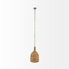 Campanile Brown Whicker Pendant Light - Ornate Home