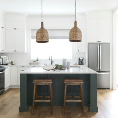 Campanile Brown Whicker Pendant Light - Ornate Home