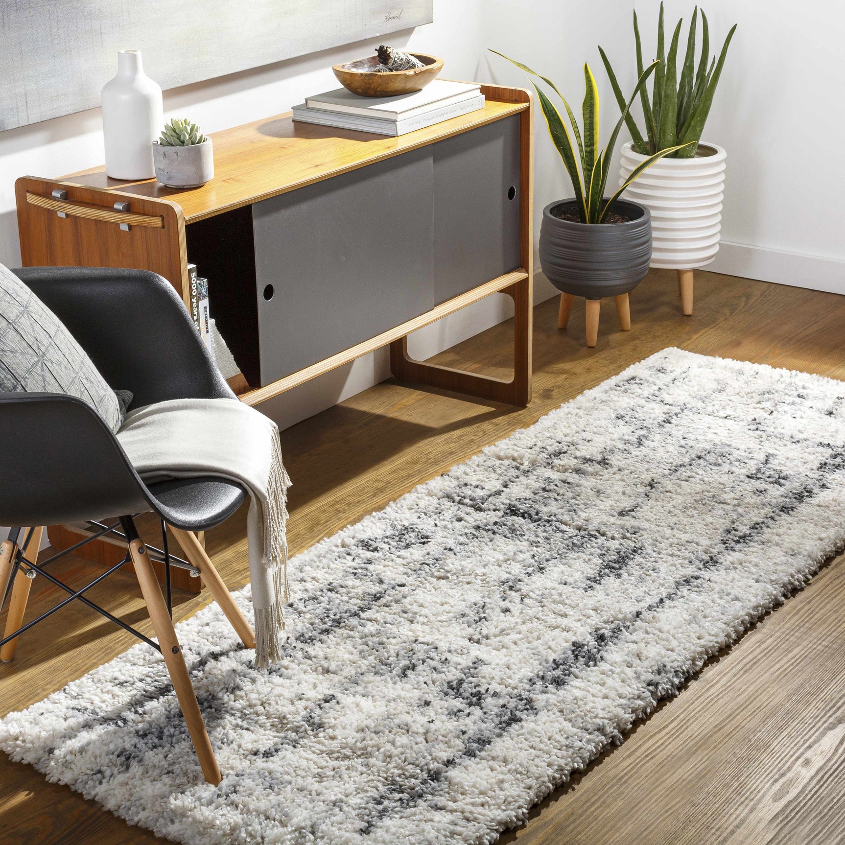 Campion Plush Cream Rug - Ornate Home