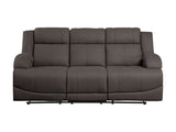 Camryn Chocolate Double Reclining Sofa - Ornate Home