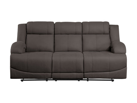 Camryn Chocolate Double Reclining Sofa - Ornate Home