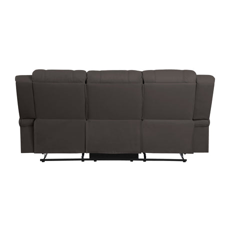 Camryn Chocolate Double Reclining Sofa - Ornate Home