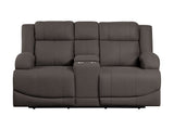 Camryn Chocolate Power Double Reclining Loveseat - Ornate Home