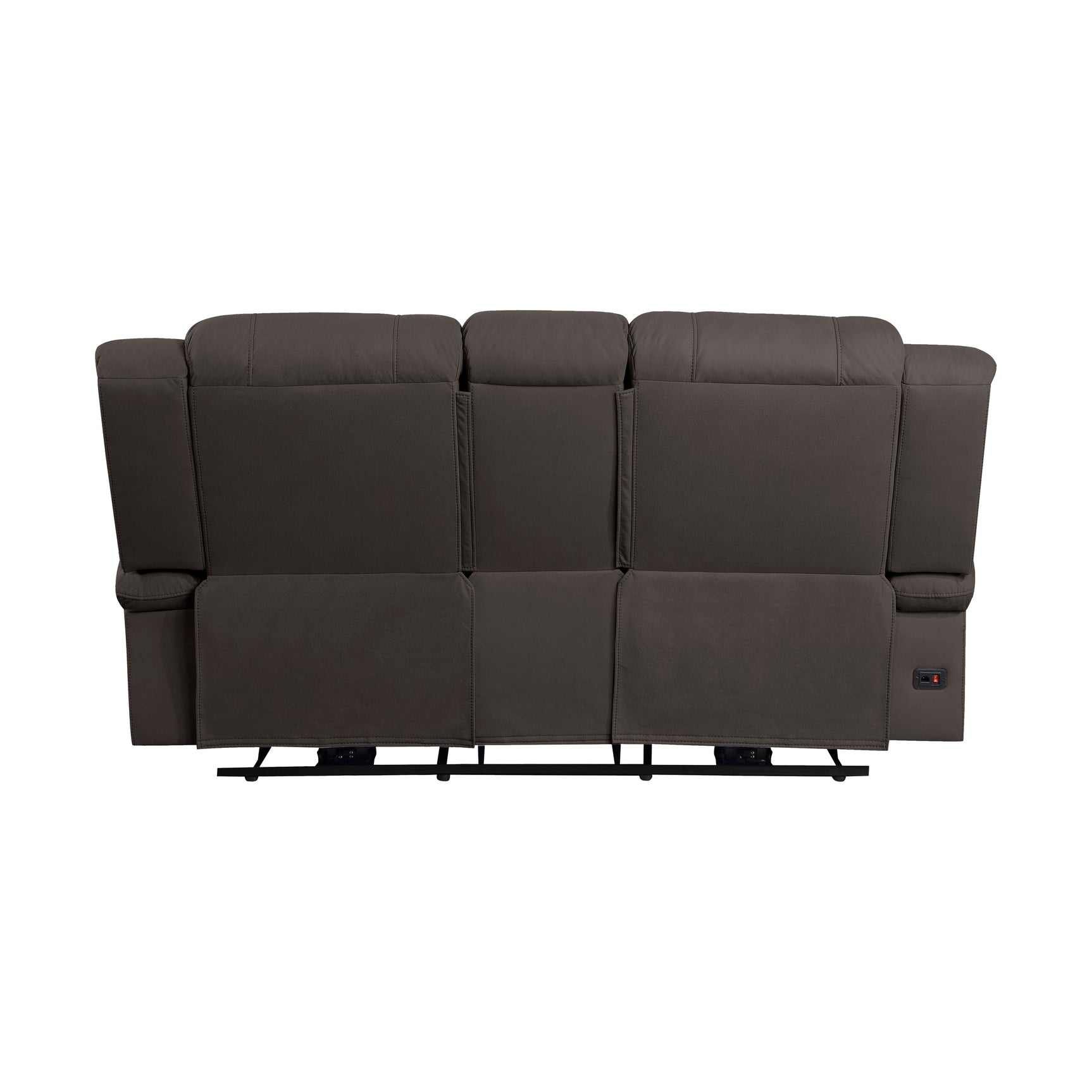 Camryn Chocolate Power Double Reclining Loveseat - Ornate Home