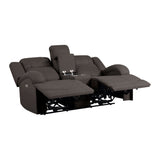 Camryn Chocolate Power Double Reclining Loveseat - Ornate Home