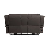 Camryn Chocolate Power Double Reclining Loveseat - Ornate Home