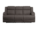 Camryn Chocolate Power Double Reclining Sofa - Ornate Home