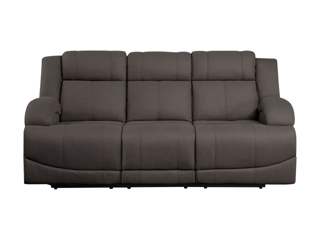 Camryn Chocolate Power Double Reclining Sofa - Ornate Home