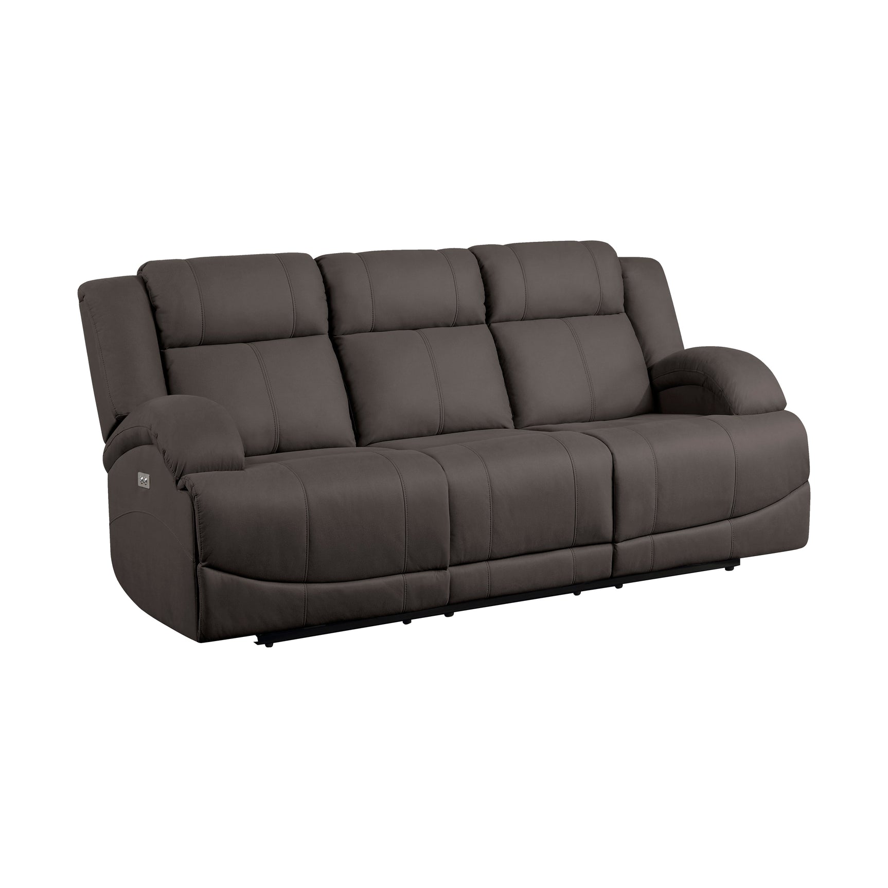 Camryn Chocolate Power Double Reclining Sofa - Ornate Home