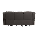 Camryn Chocolate Power Double Reclining Sofa - Ornate Home