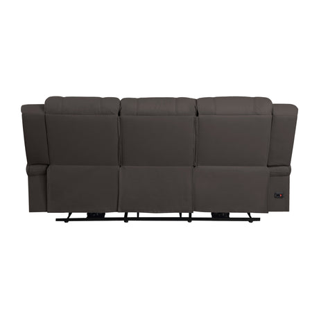 Camryn Chocolate Power Double Reclining Sofa - Ornate Home