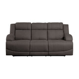Camryn Chocolate Power Double Reclining Sofa - Ornate Home