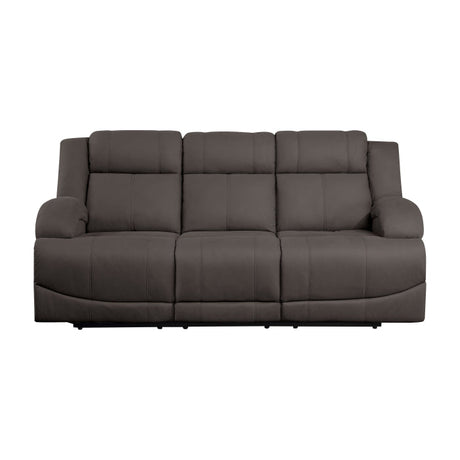 Camryn Chocolate Power Double Reclining Sofa - Ornate Home